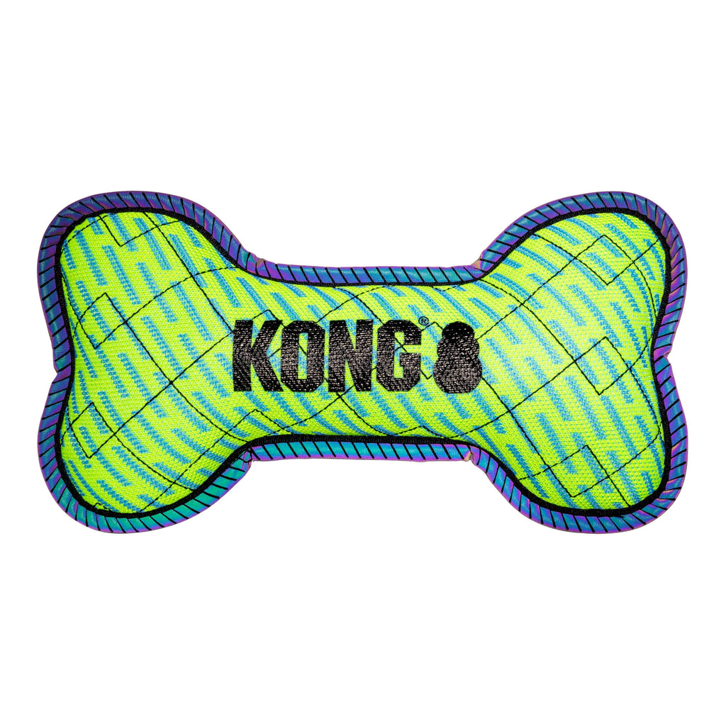 KONG® Armor® Bone Durable Dog Plush Dog Toy - Medium, Green