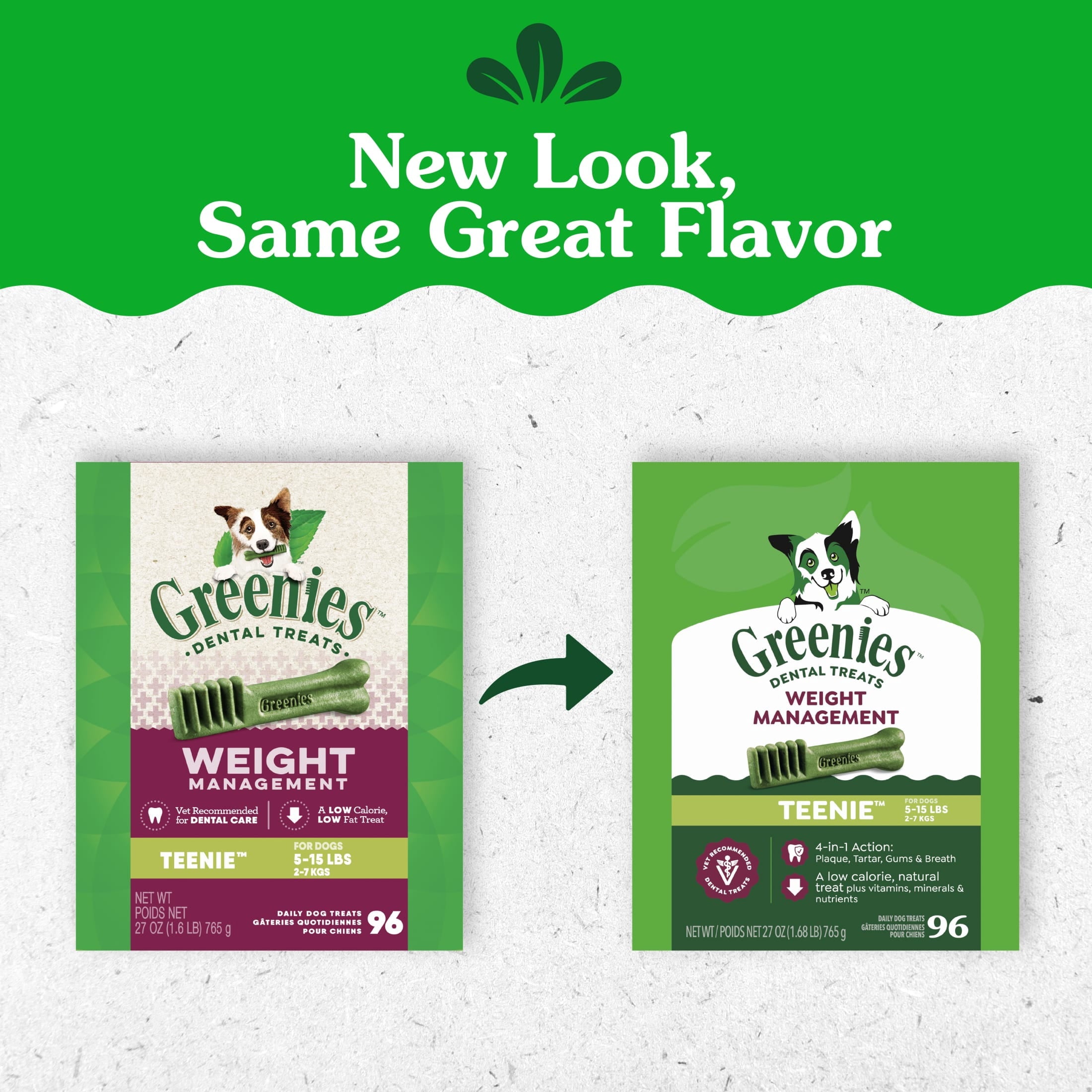 Greenies Adult Natural Dental Dog Treats Large Size - Blueberry Flavor, 12 oz. Pack, 8 Count
