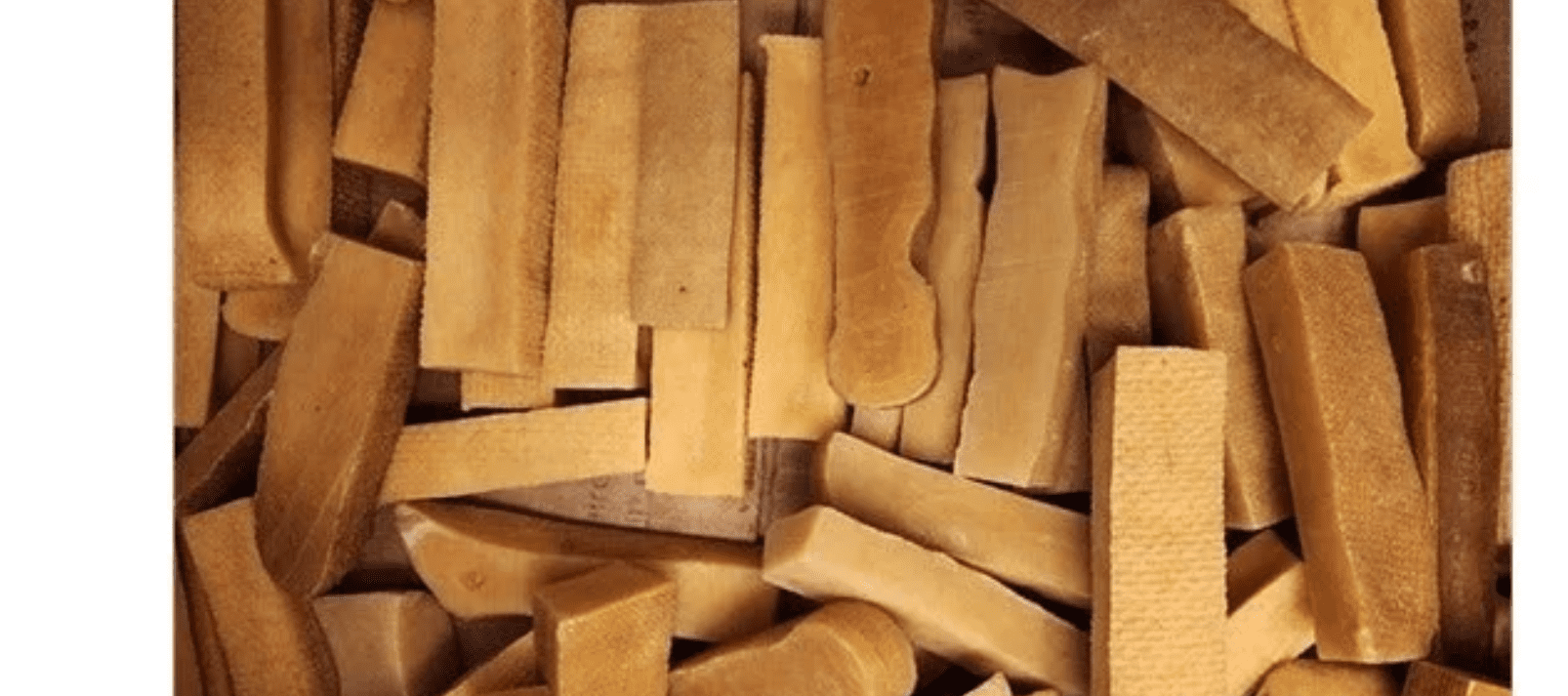 Himalayan Yak Milk Bones Dog Chews for Medium/Large Dogs- each is 6" long - 1" Thick, 1+" Wide