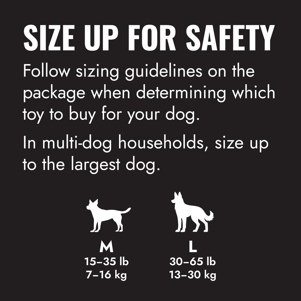 KONG® Extreme Rubber Goodie Ribbon Toy for Power Chewers - Large for Dogs Between 30-65 lbs