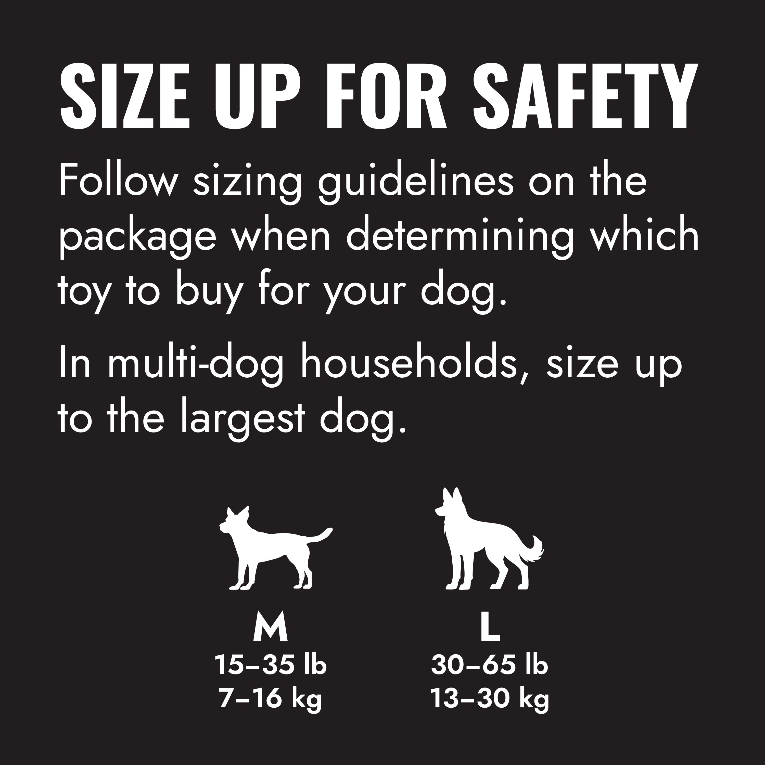 KONG® Extreme Rubber Goodie Ribbon Toy for Power Chewers - Large for Dogs Between 30-65 lbs