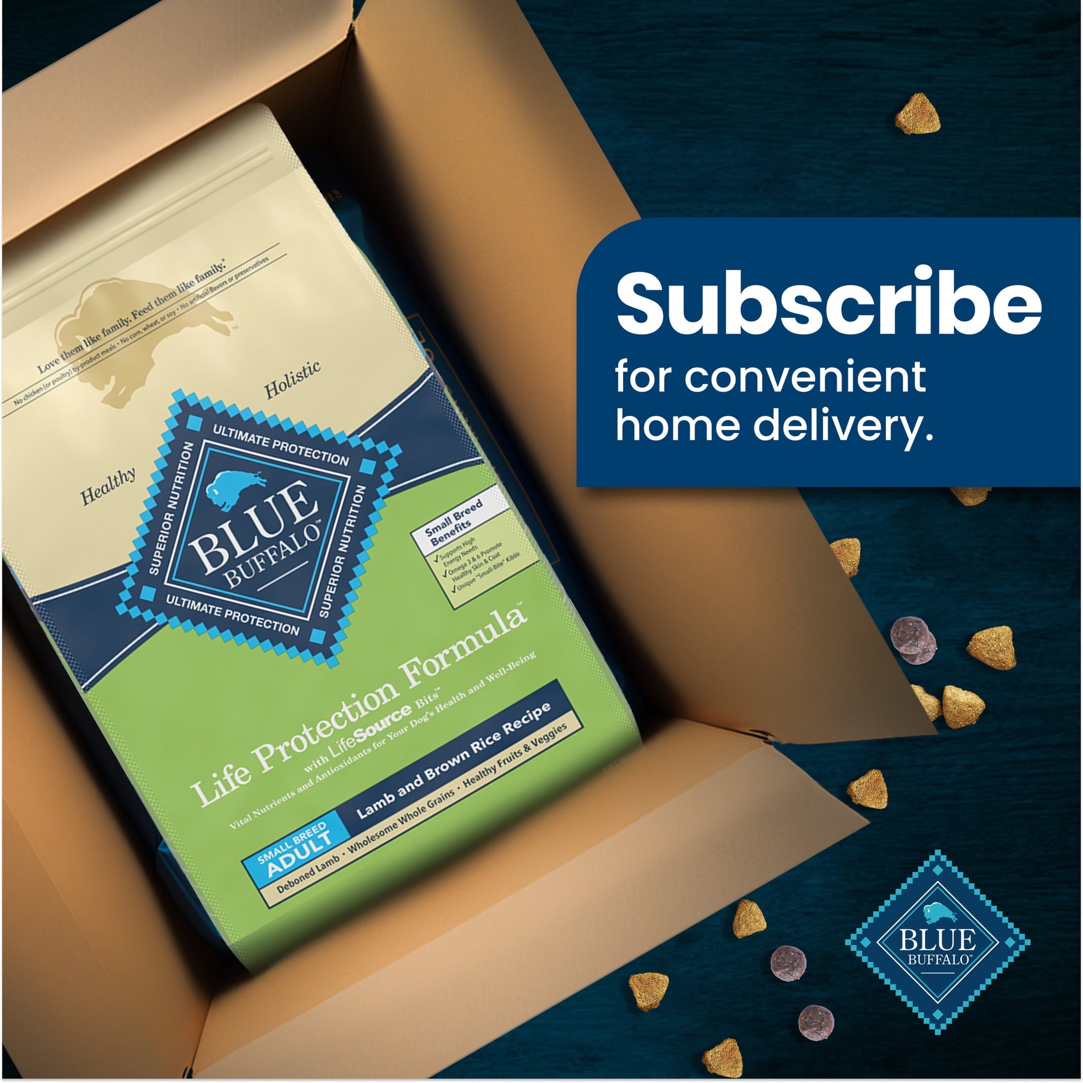 Blue Buffalo Life Protection Formula Small Breed Dry Dog Food - Lamb & Brown Rice, 15 lbs.