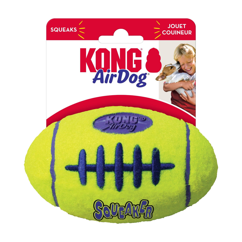 KONG® AirDog® Football Squeaker Dog Toy - Medium, for Dogs Between 15-35 lbs