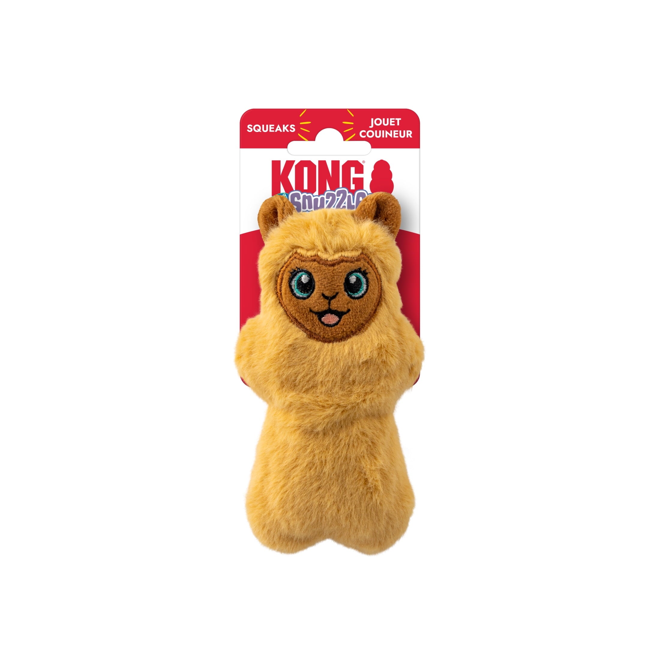 KONG® Snuzzles Plush Squeaker Dog Toy - Mini Llama, Extra Small