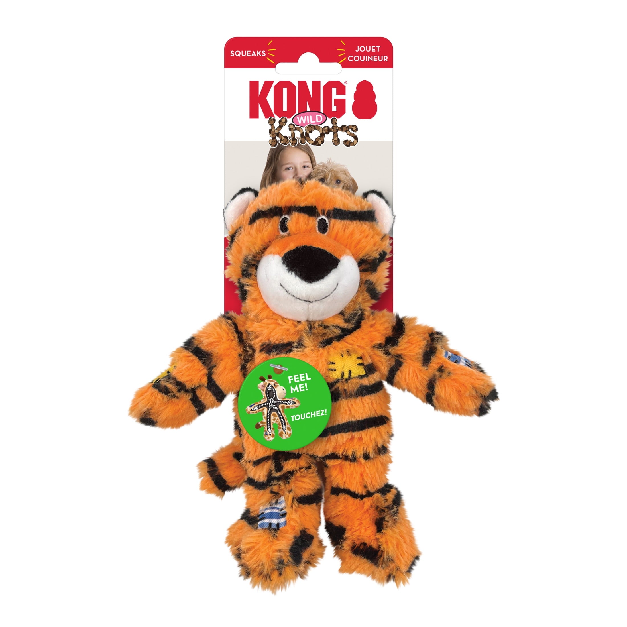 KONGÂ® Wild Knots Internal Rope Skeleton Dog Toy - Tiger, Small/Medium