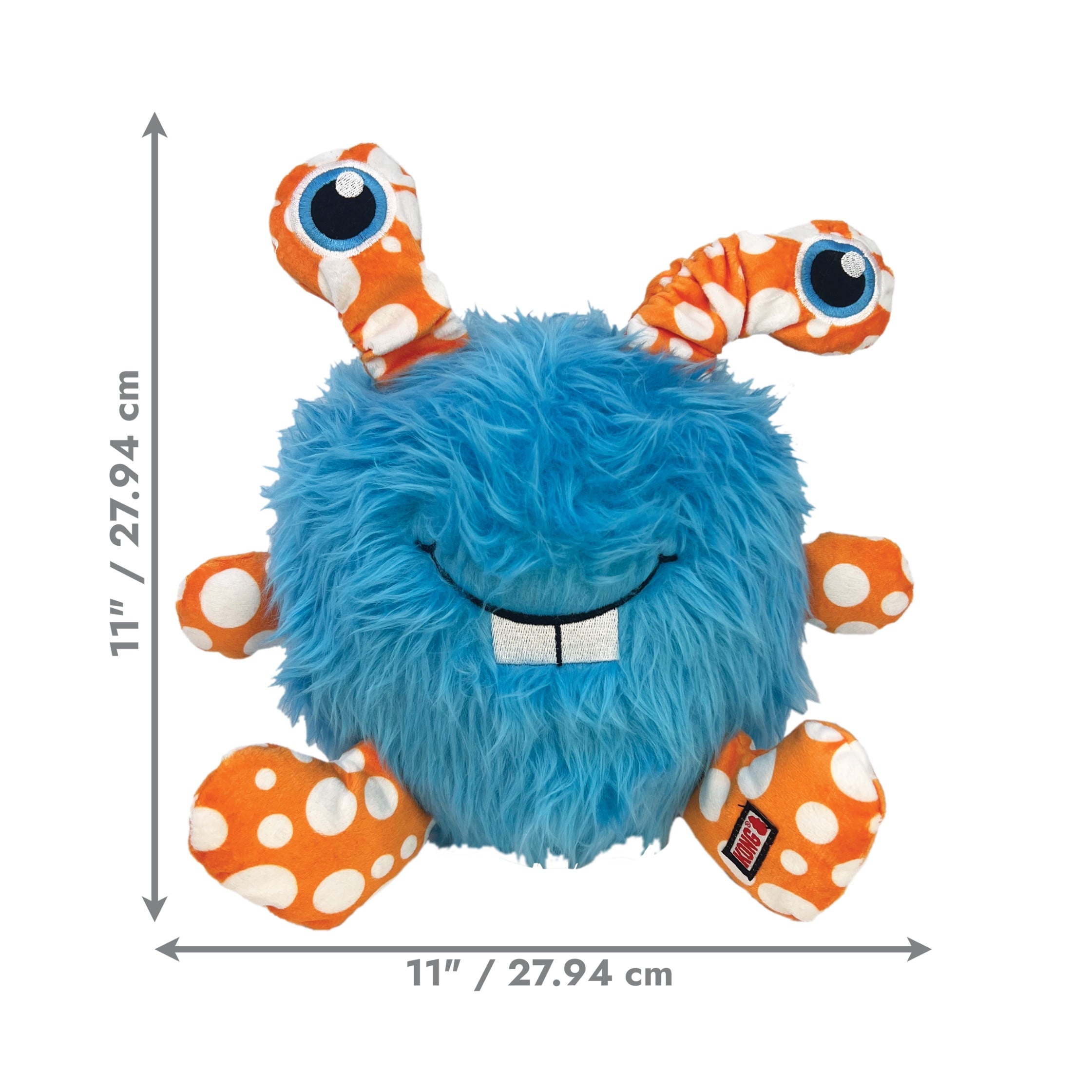 KONG® Whipples Squeaker Oversized Plush Dog Toy - Blue, Extra Large