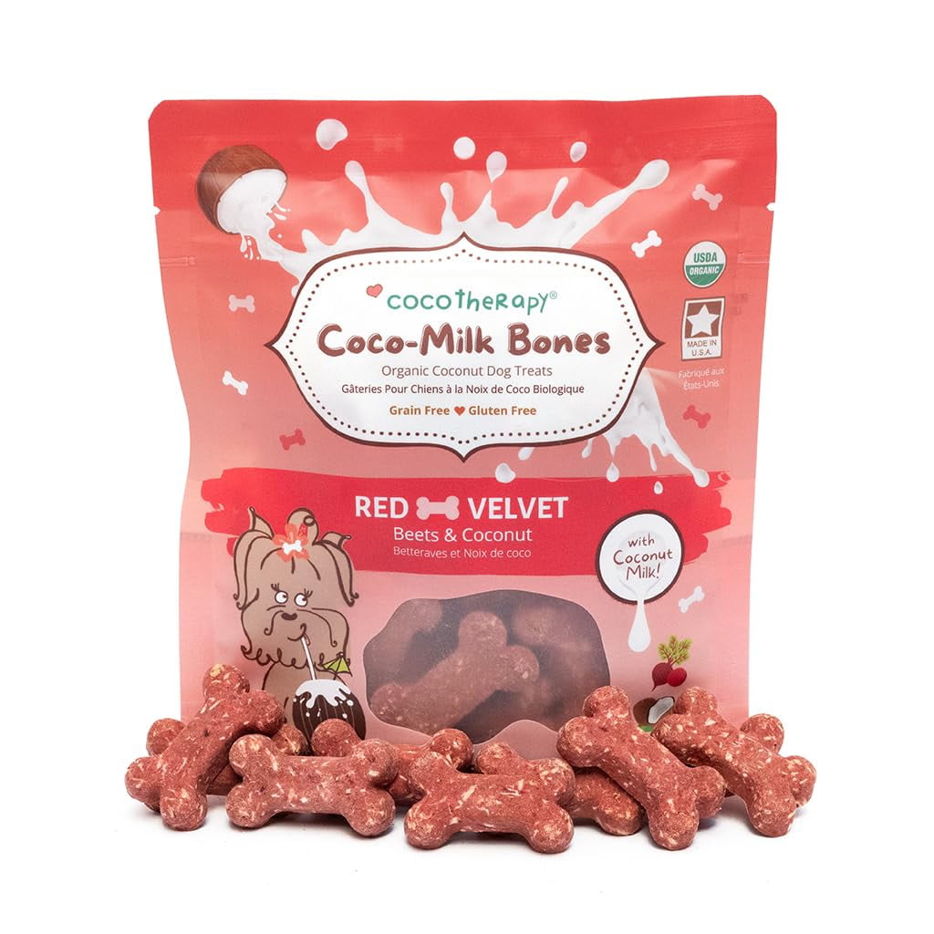CocoTherapy Coco-Milk Bones Dog Treat (Ginger Snaps) - 6 Oz.