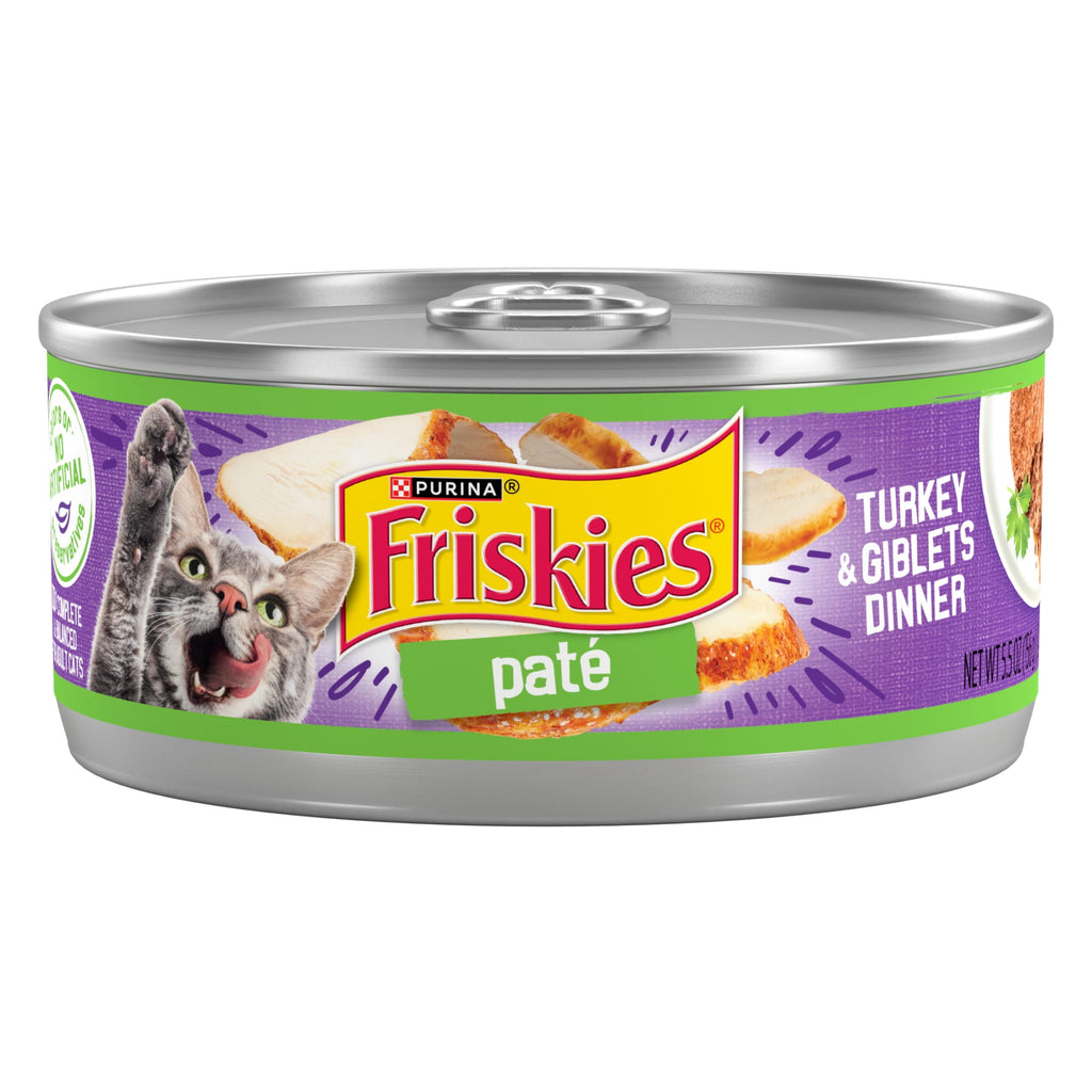 Purina Friskies Turkey and Giblets Flavor Pate Wet Cat Food - 5.5 oz Can