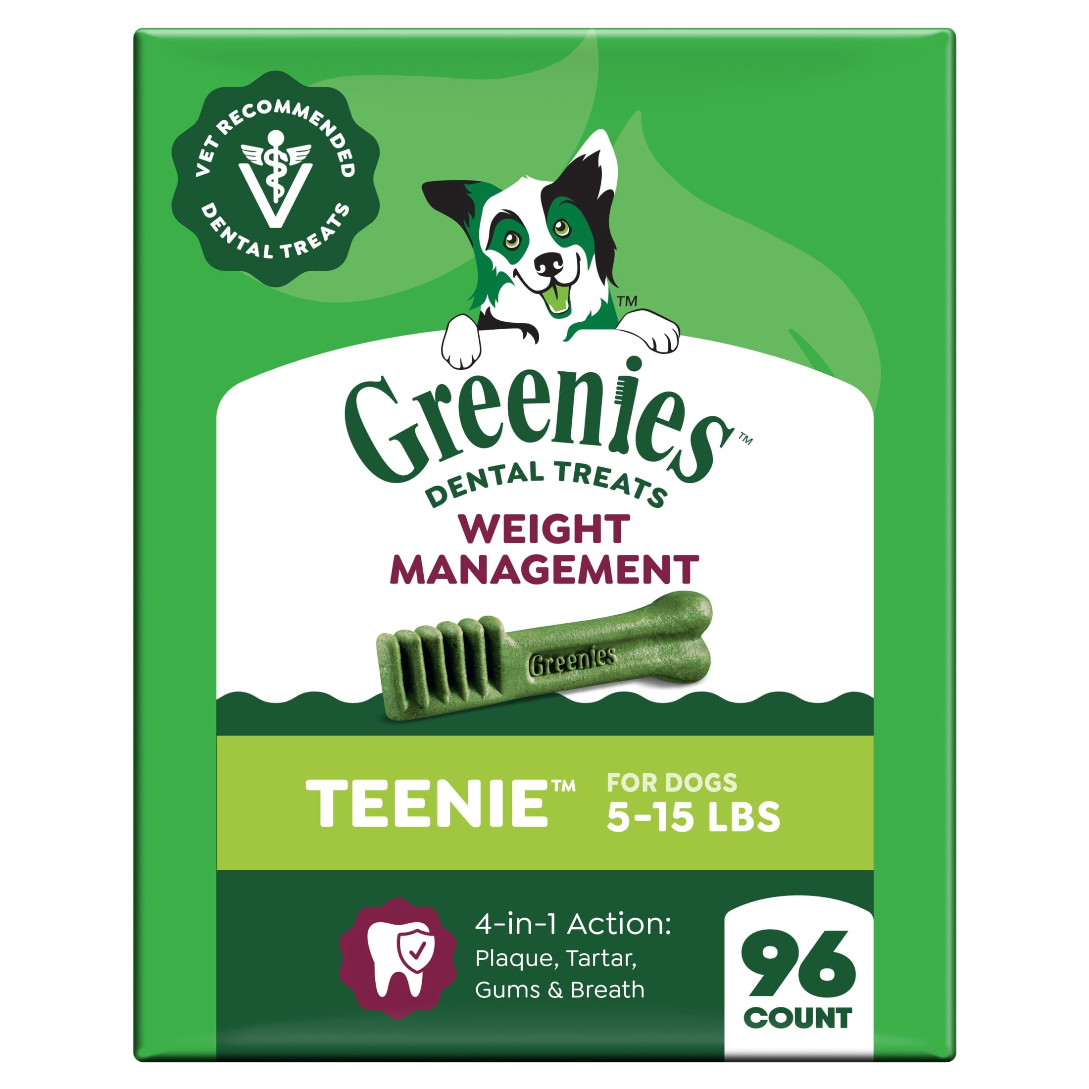 Greenies Adult Natural Dental Dog Treats Large Size - Blueberry Flavor, 12 oz. Pack, 8 Count