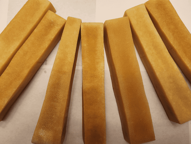 Himalayan Yak Milk Bones Dog Chews for Medium/Large Dogs- each is 6" long - 1" Thick, 1+" Wide (7 Bones)