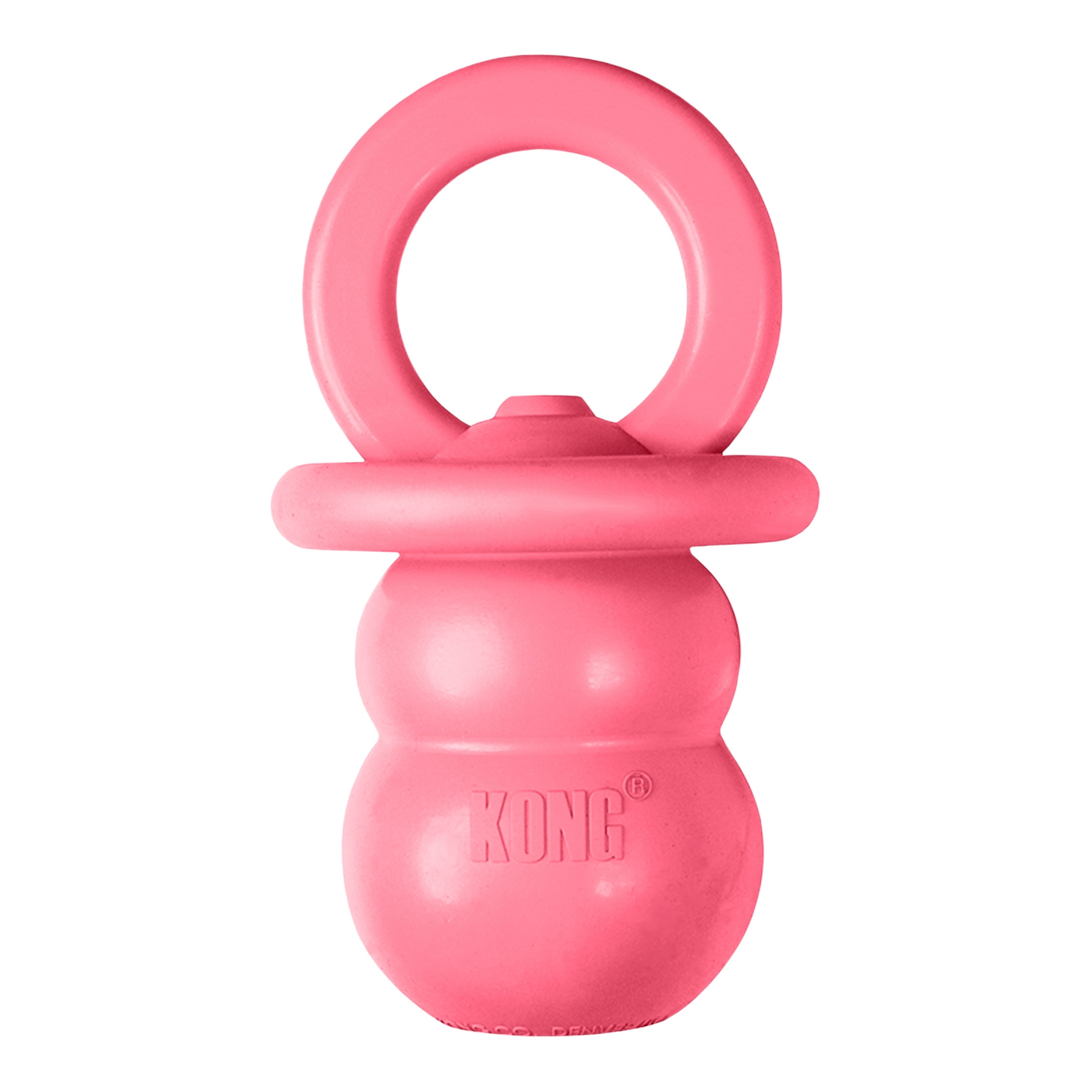 KONG® Puppy Binkie Stuffable Dog Toy - Pink, Small for Beginner Chewers