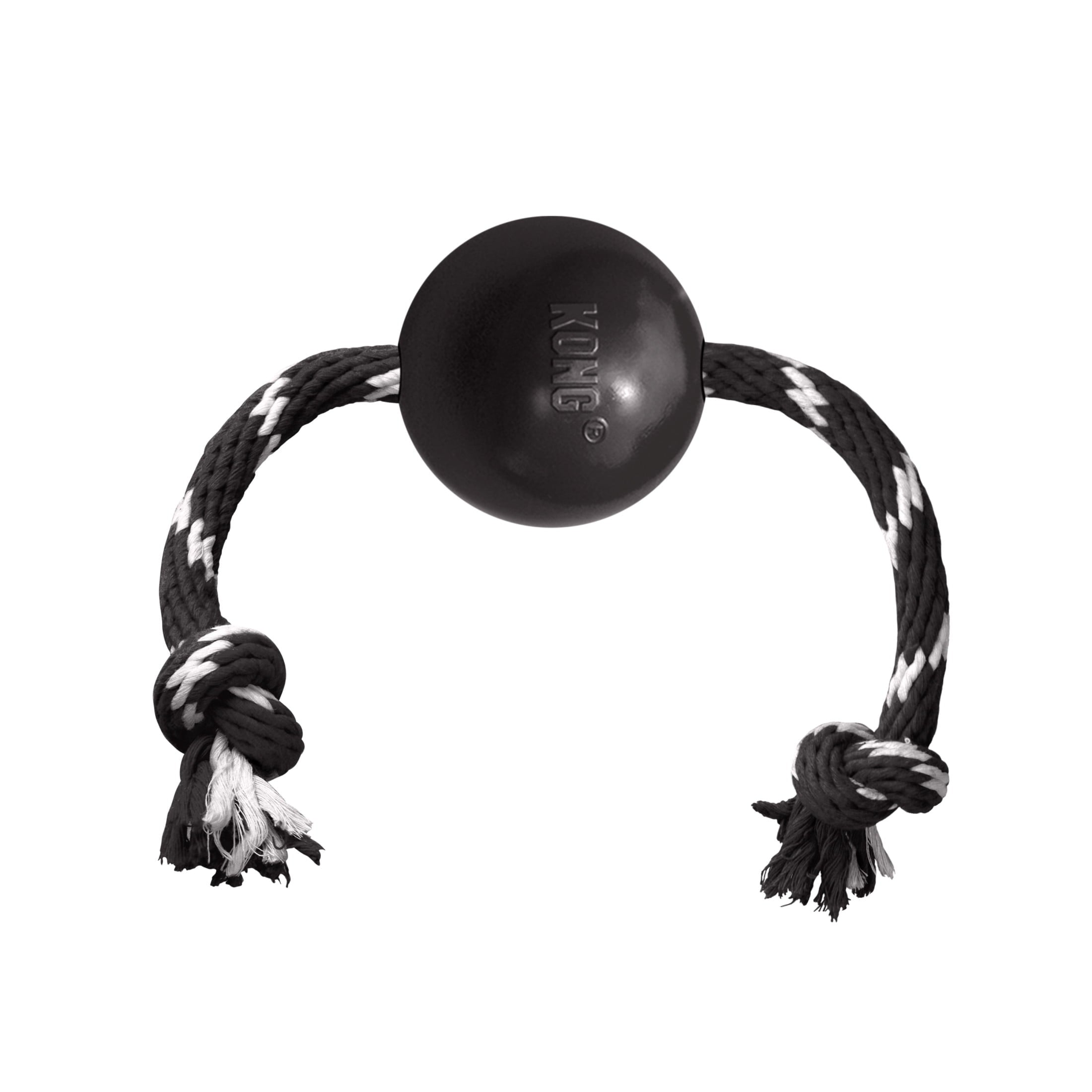 KONG® Extreme Ball with Rope Durable Dog Toy - Large, for Dogs Between 30-65 lbs