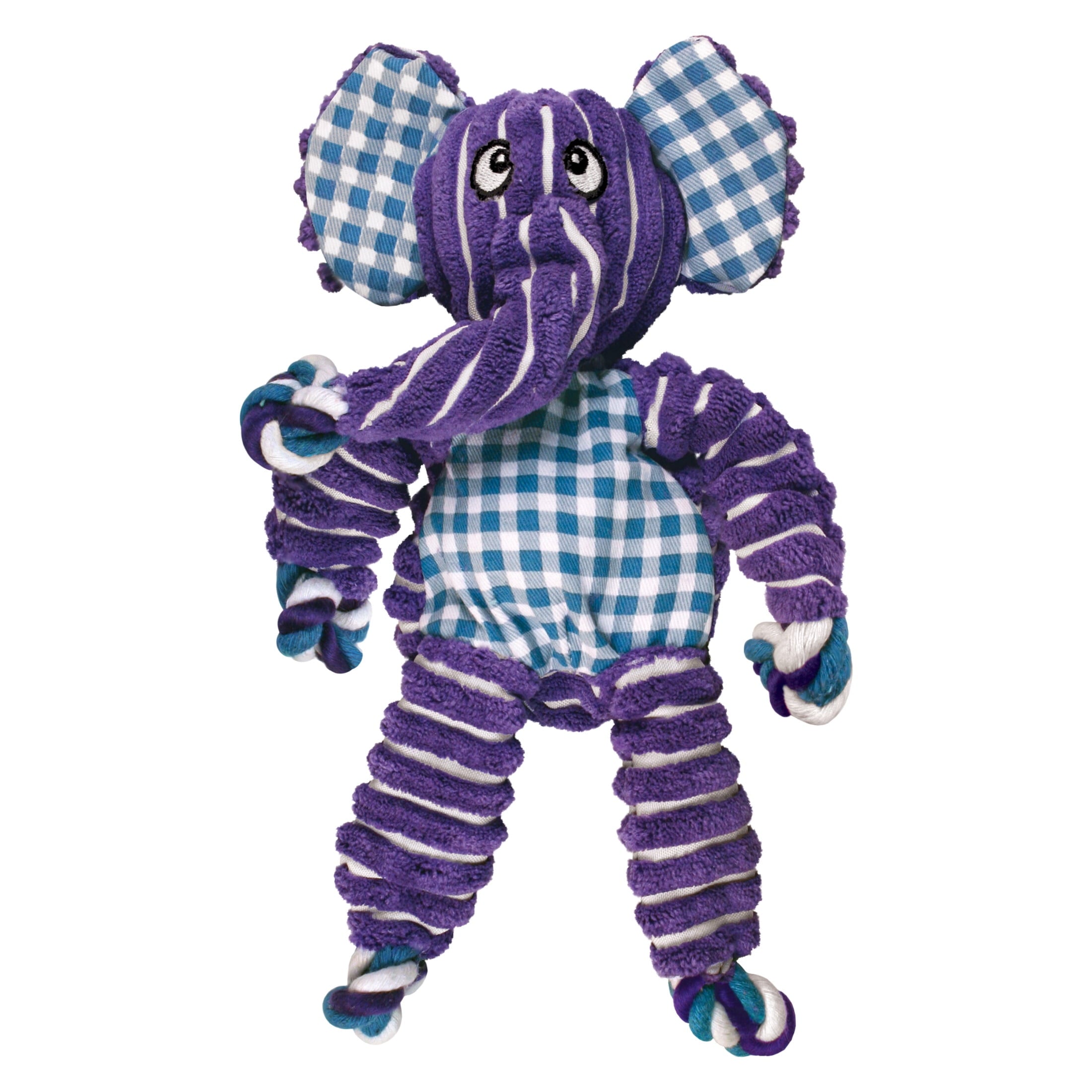 KONG® Floppy Knots Squeaker Dog Toy - Elephant, Small/Medium