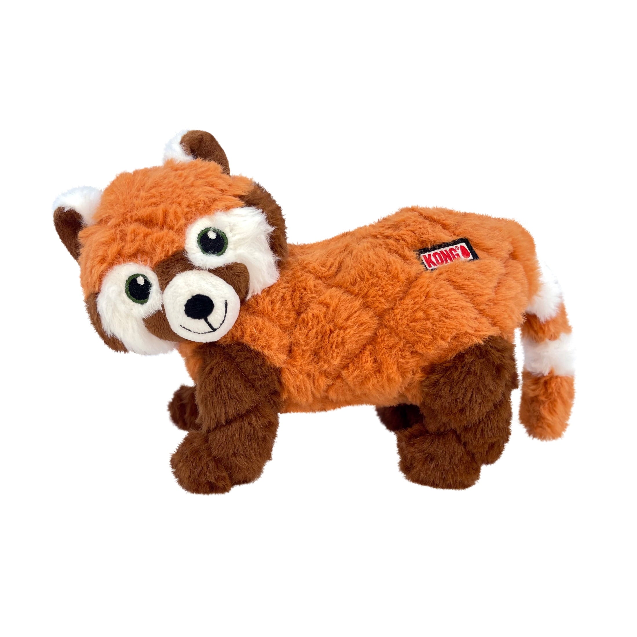 KONG® Scampers Squeaker Plush Dog Toy - Red Panda, Medium