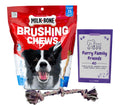 Dental Dog Treats - Brushing Chews - Small/Medium - Milk-Bone - MerlinsMart Zine + Rope Toy