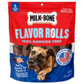 Milk Bone Flavor Rolls Beefy Cheesy - Yes Please y! Rawhide Free Dog Treat With Beef, 5 Count Bag