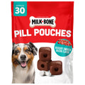 Milk Bone Pill Pouches Dog Treats - Hickory Smoked Bacon Flavor, 30 Count Bag