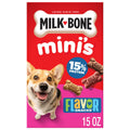 Milk Bone Flavor Snacks Mini’s Dog Biscuits - Flavored Crunchy Dog Treats, 15 oz Box