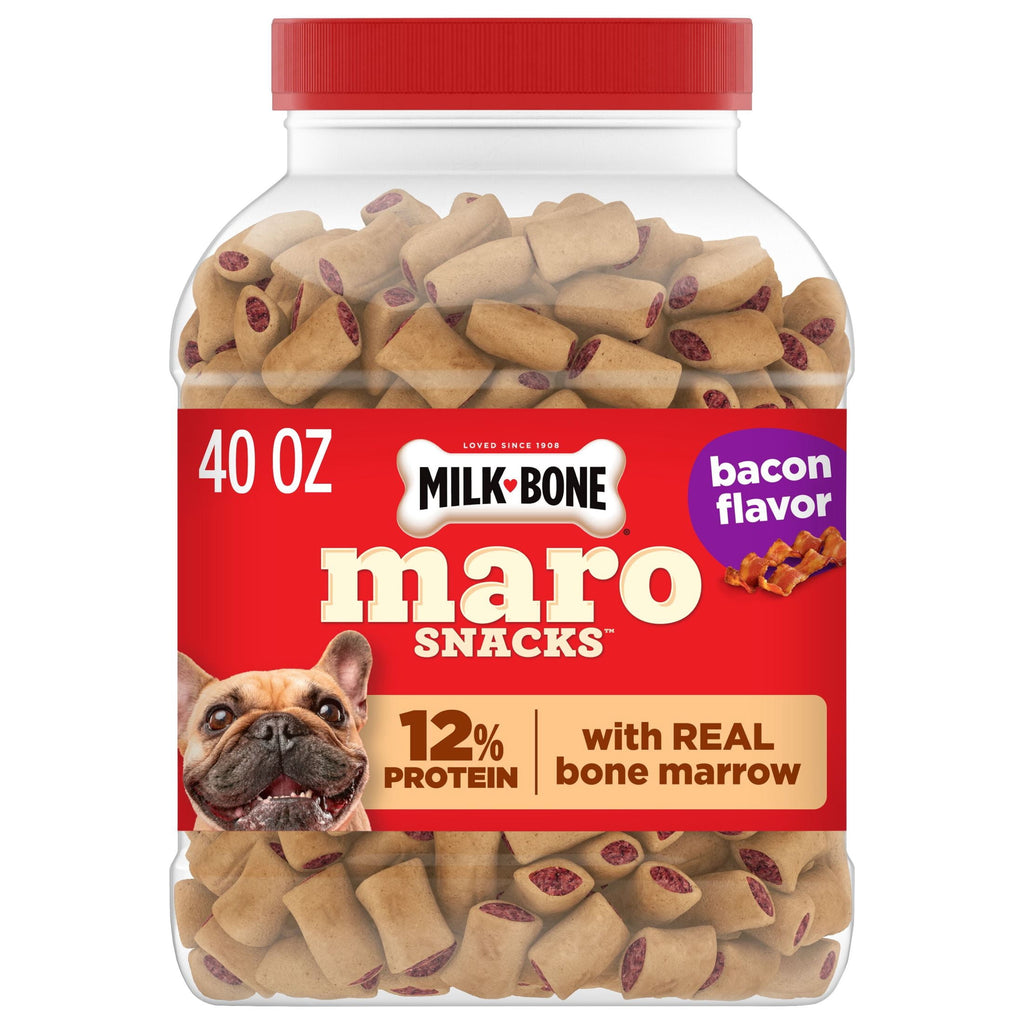 Milk Bone MaroSnacks Bacon Flavor Small Dog Treats With Bone Marrow - 40 ozs