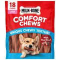 Milk Bone Comfort Chews - Mini Dog Chews with Unique Chewy Texture and Real Beef, 22.2 oz Bag (18 Chews)