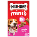 Milk Bone Mini’s Crunchy Mini Dog Treats - 15 oz Box, Original Beef Flavor