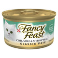 Purina Fancy Feast Cod - Sole and Shrimp Feast Classic Grain Free Wet Cat Food Pate, 3 oz.