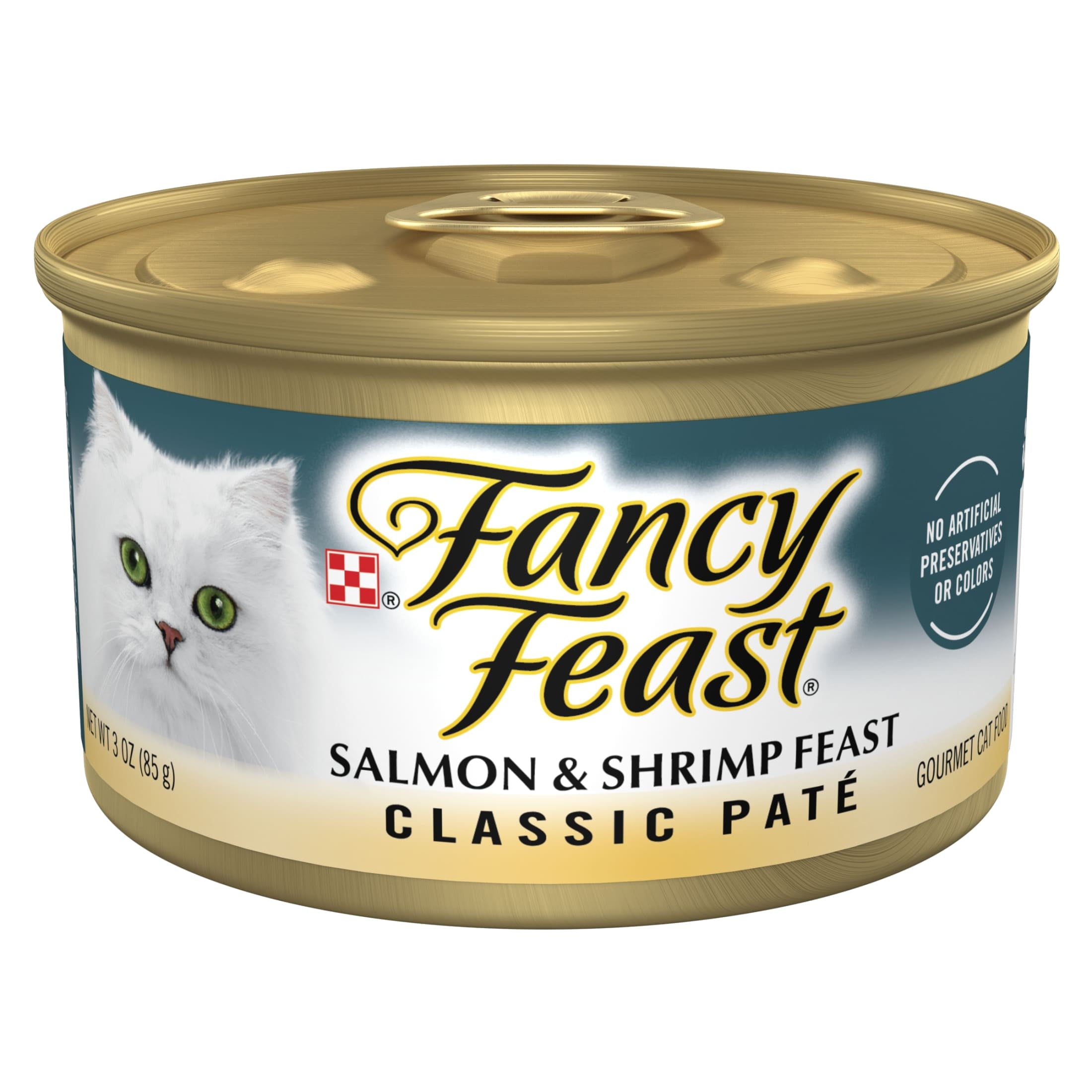 Purina Fancy Feast Salmon & Shrimp Classic Pate Wet Cat Food - 3 oz Can