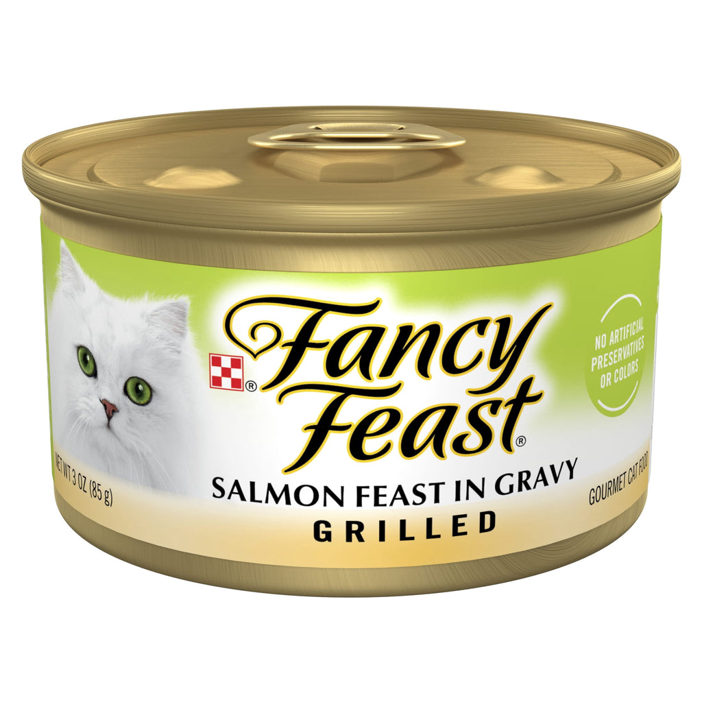 Purina Fancy Feast Grilled Kitten Food - Wet Cat Food, Salmon Feast in Gravy, 3 oz Can