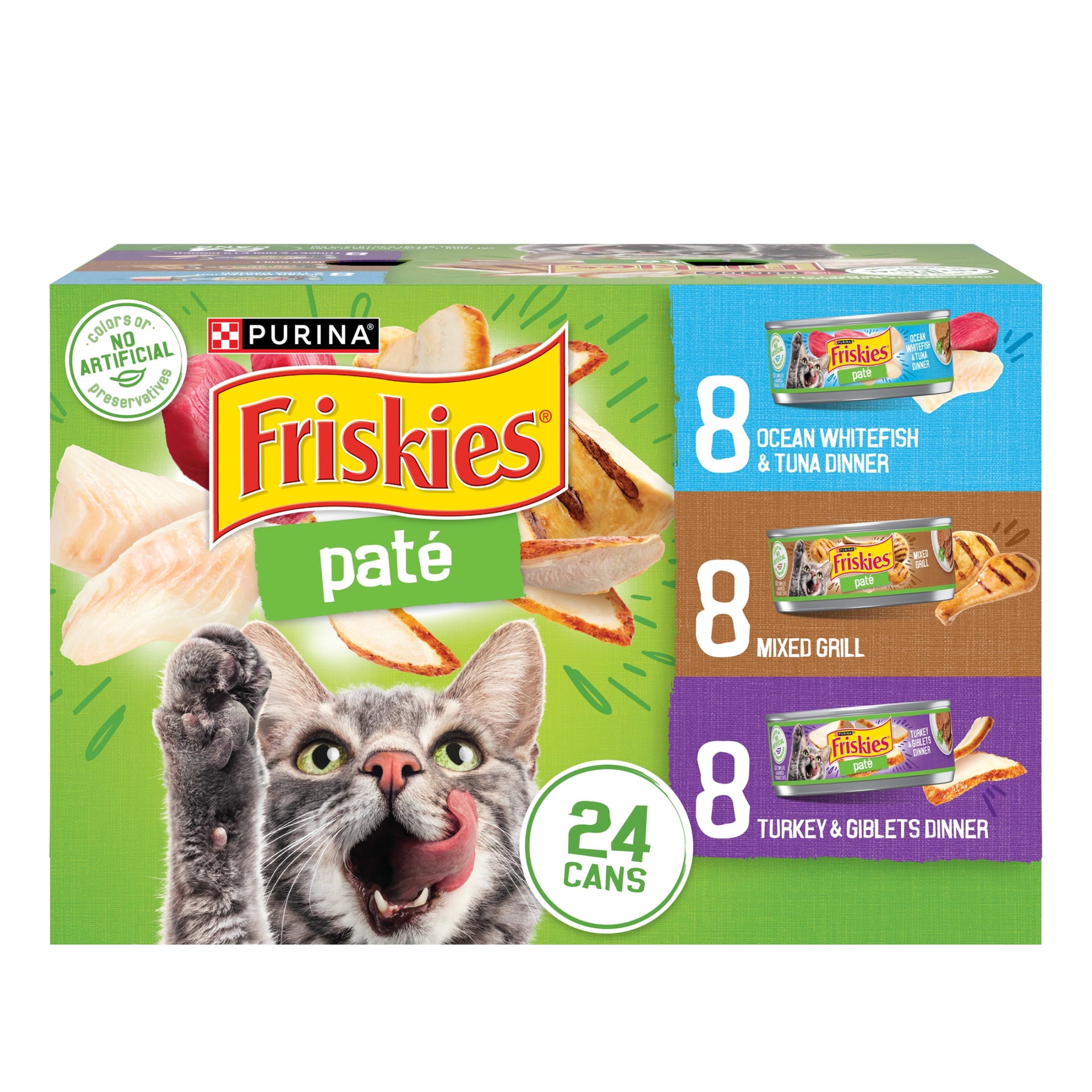 Purina Friskies Classic Pate Variety Pack Wet Cat Food - 5.5 oz Cans