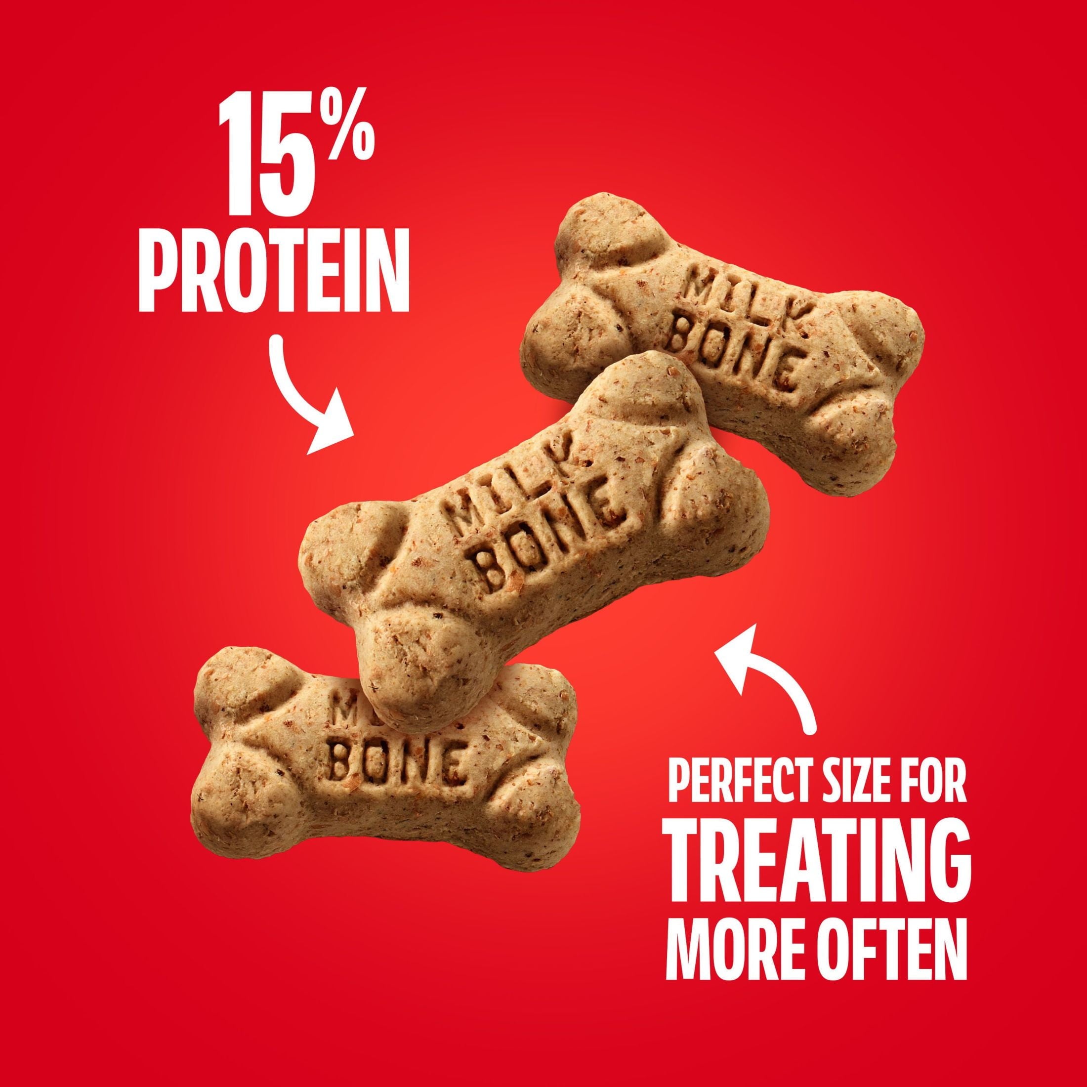 Milk Bone Mini’s Crunchy Mini Dog Treats - 15 oz Box, Original Beef Flavor