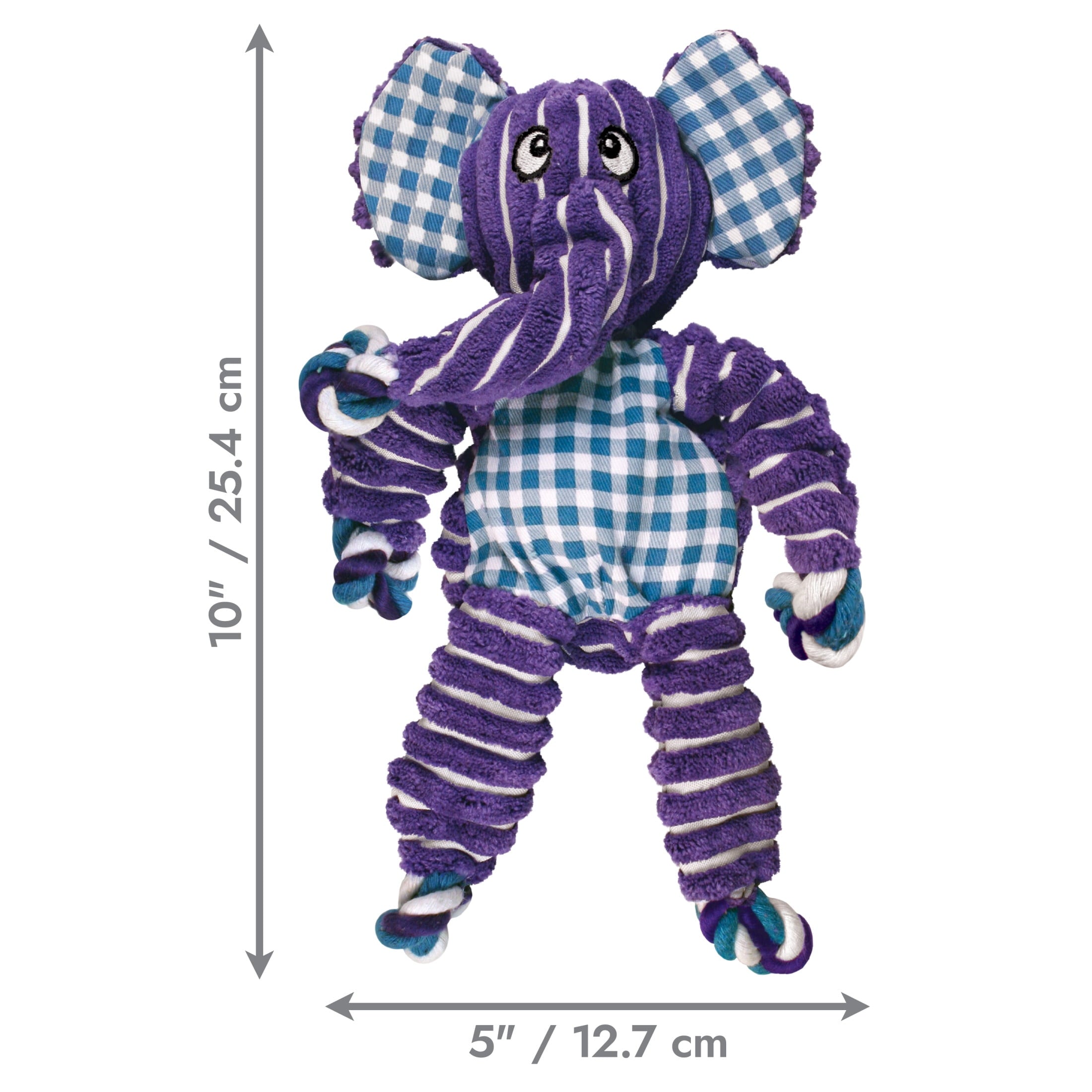 KONG® Floppy Knots Squeaker Dog Toy - Elephant, Small/Medium