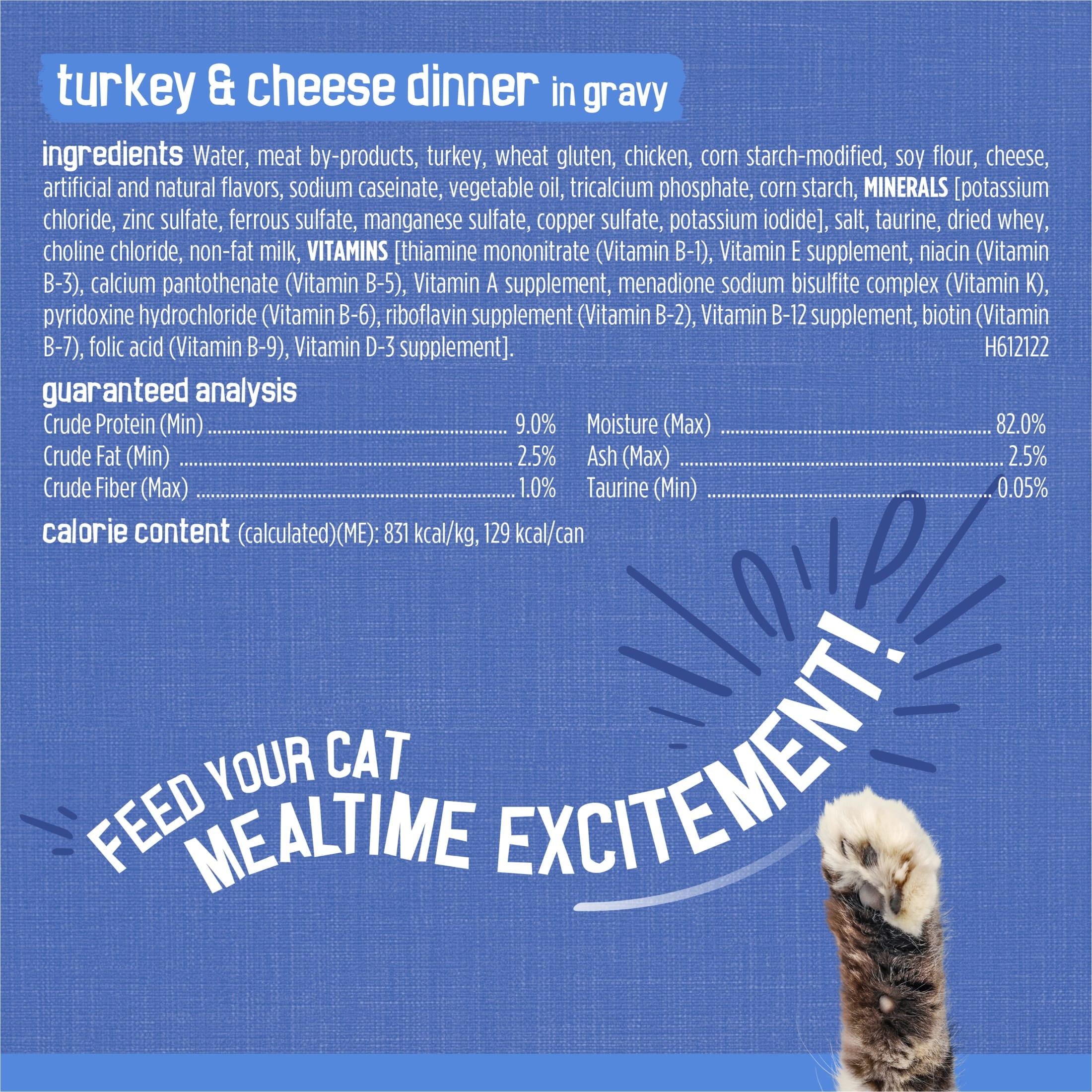 Purina Friskies Gravy Shreds - Beef, Chicken, Turkey and Cheese, Wet Cat Food, 5.5 oz Can