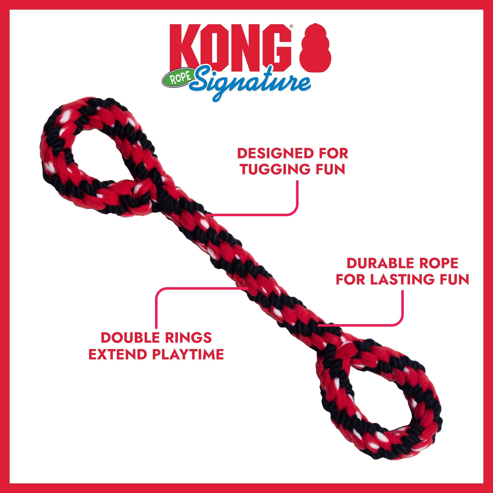 KONG® Signature Rope Double Tug Dog Toy - Large