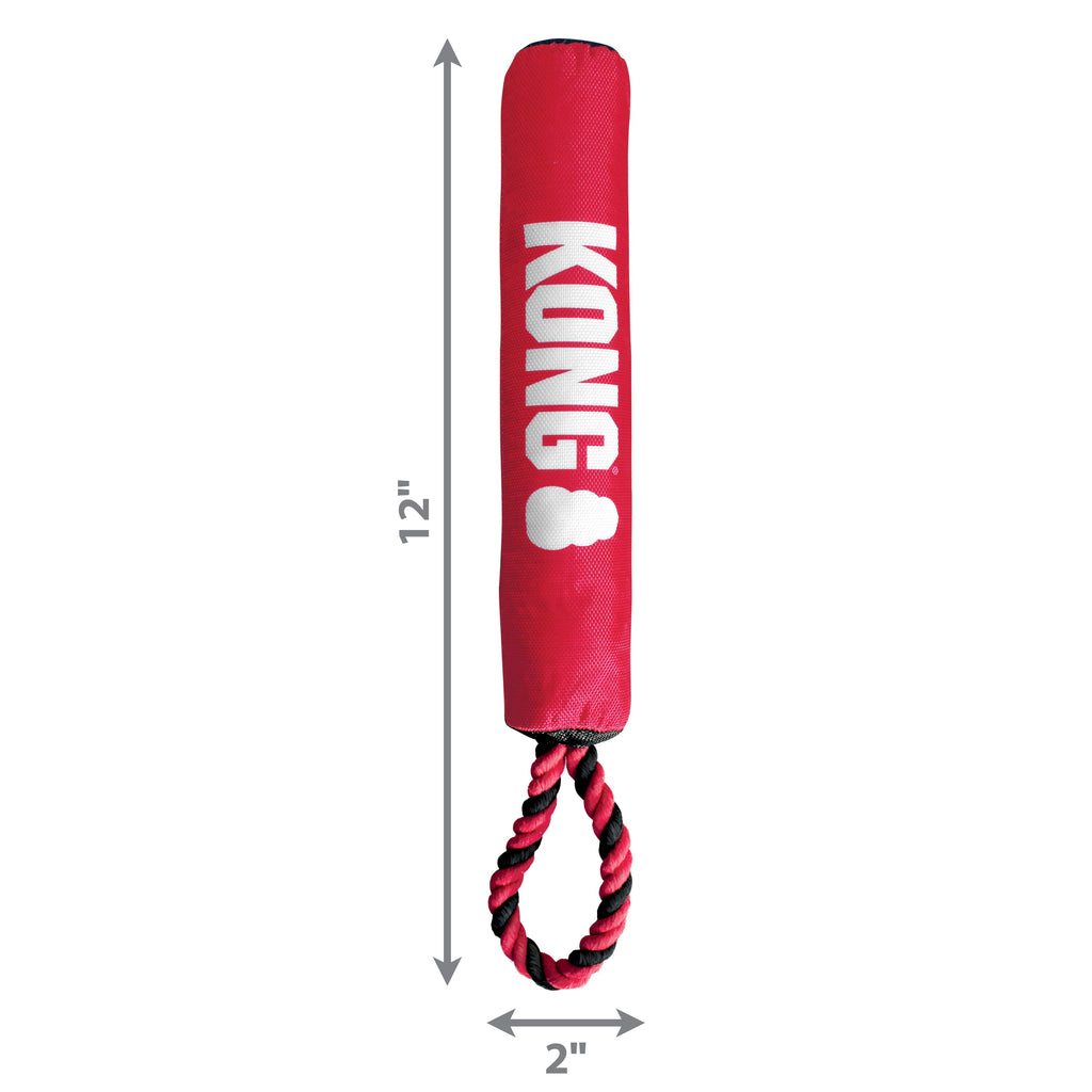 KONG® Signature Stick with Rope Soft Body Dog Toy - Medium