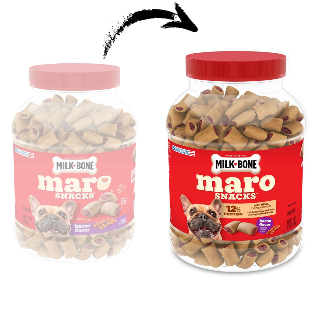 Milk Bone MaroSnacks Bacon Flavor Small Dog Treats With Bone Marrow - 40 ozs