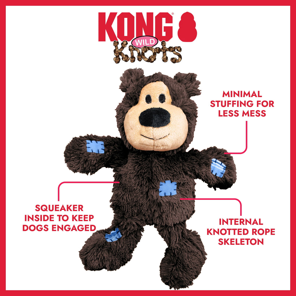 KONG® Wild Knots Internal Knotted Rope Skeleton Dog Toy - Bear, Medium/Large