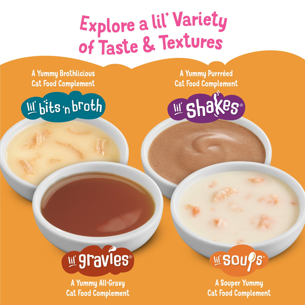 Purina Friskies Grain Free Lickable Cat Food Toppers Lil’ Soups With Sockeye Salmon in Chicken Broth - 1.2 oz Cups