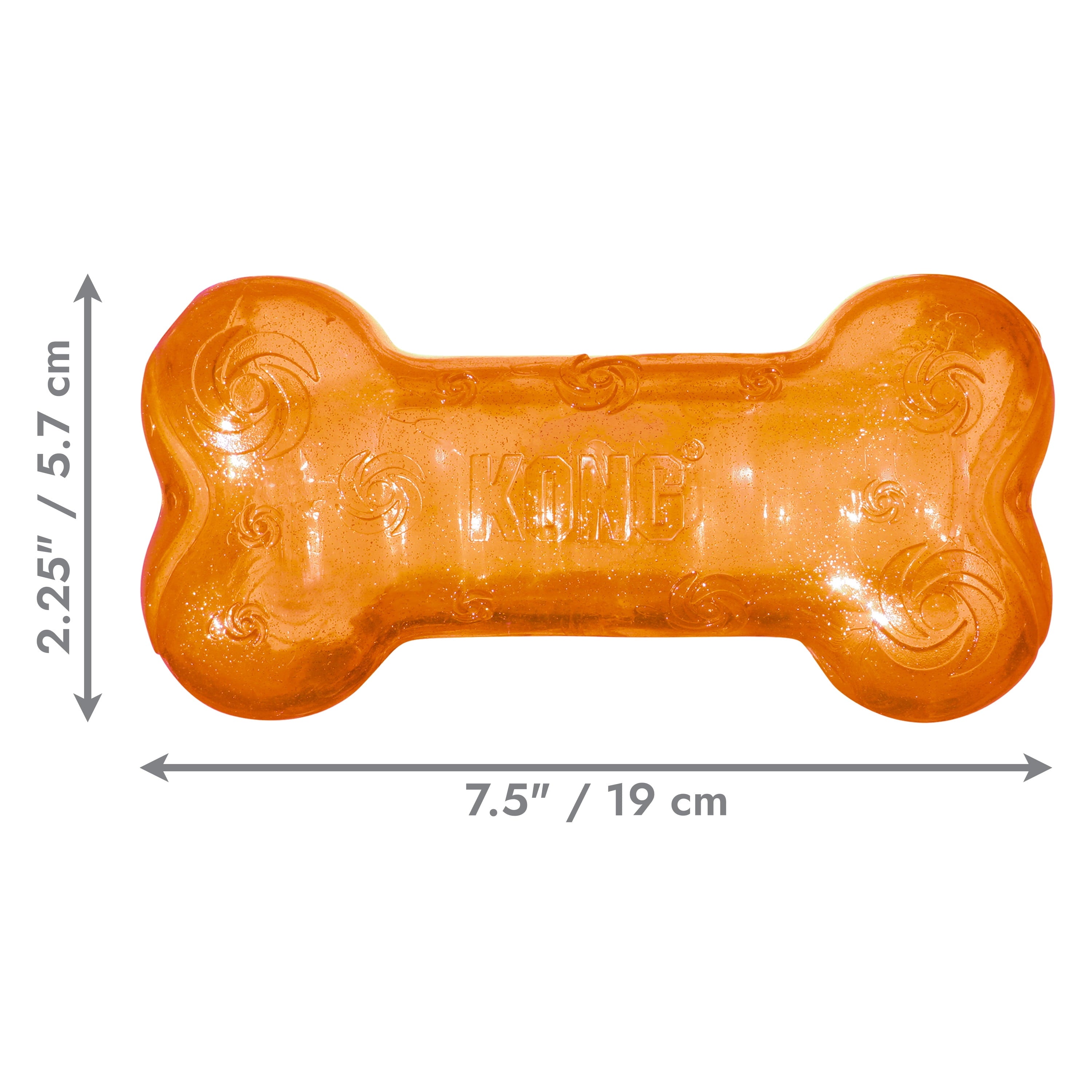 KONG® Squeezz Bone Crackle Dog Toy - Large