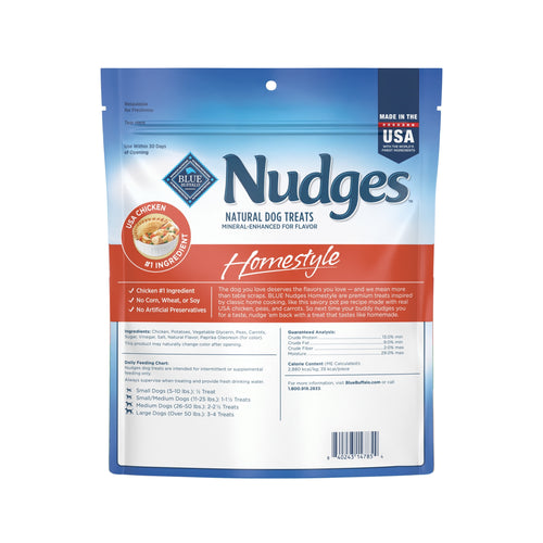 Blue Buffalo Nudges Homestyle Natural Dog Treats Made with Real Chicken - 16-oz. Bag