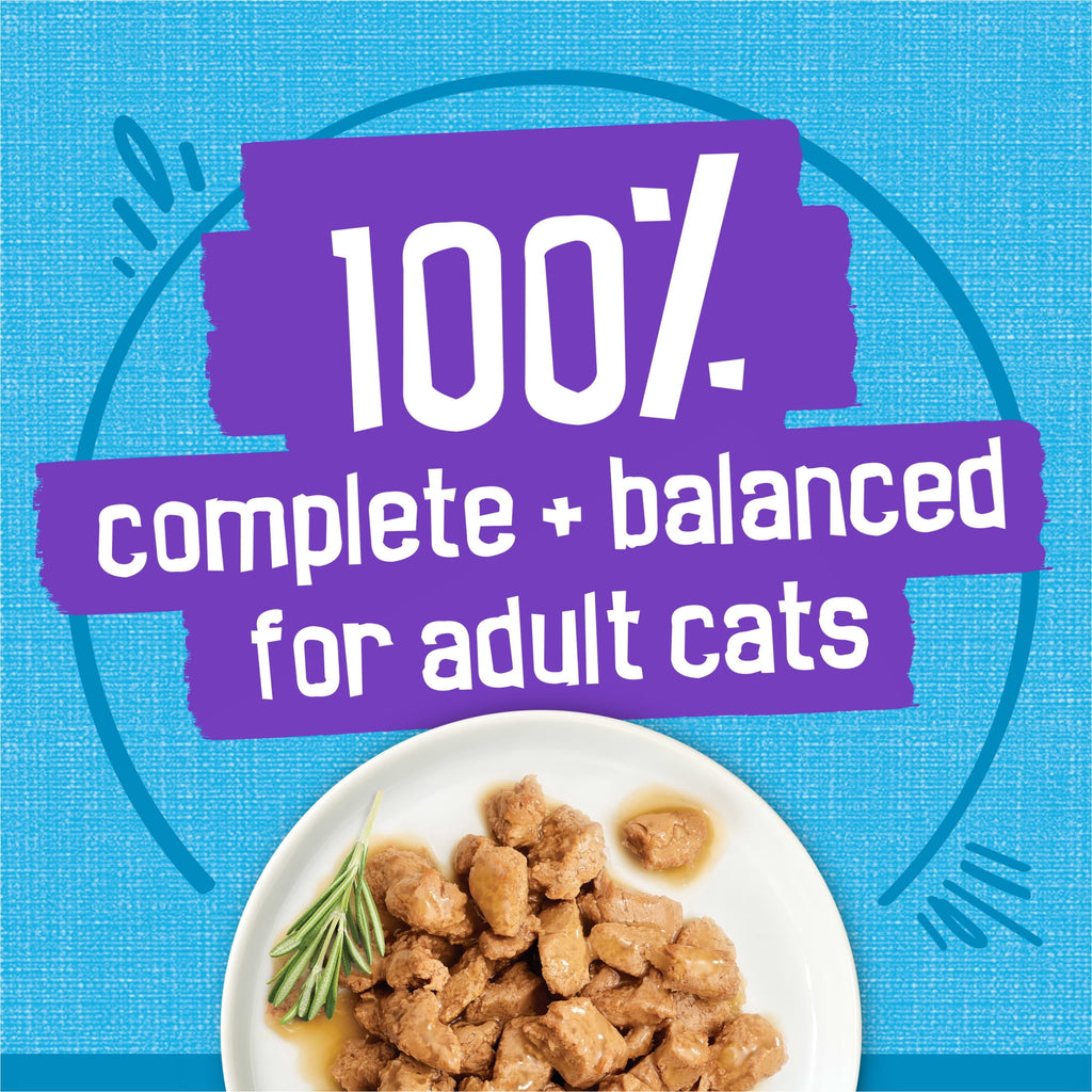 Purina Friskies Meaty Bits with Ocean Fish in Sauce Wet Cat Food - 13.5 oz Can - 12-Pack