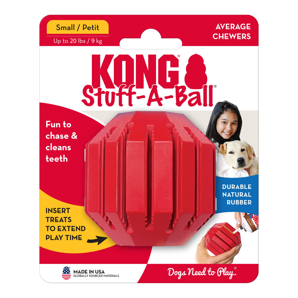 KONG® Stuff-a-Ball Classic Rubber Dog Toy - Ball, Small