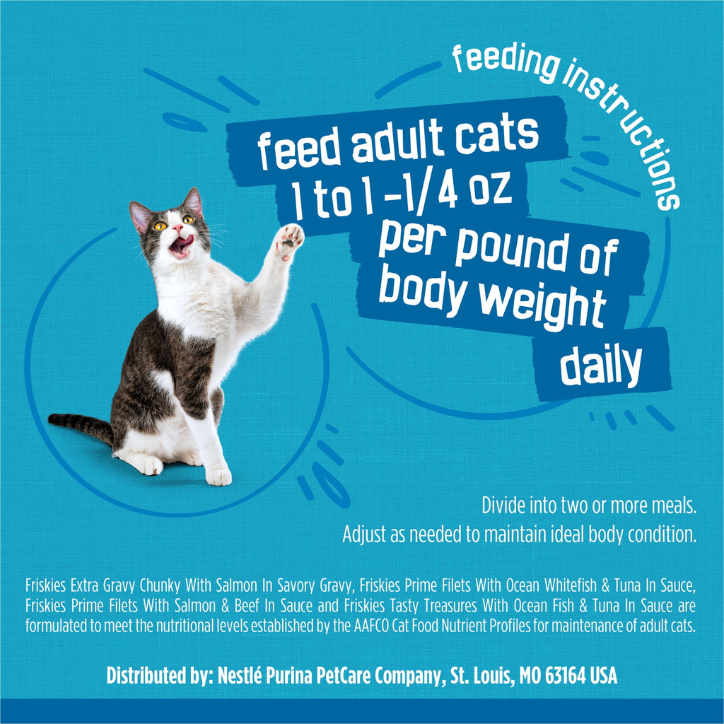 Purina Friskies Fish-A-Licious Variety Pack - Wet Cat Food, 5.5 oz Cans