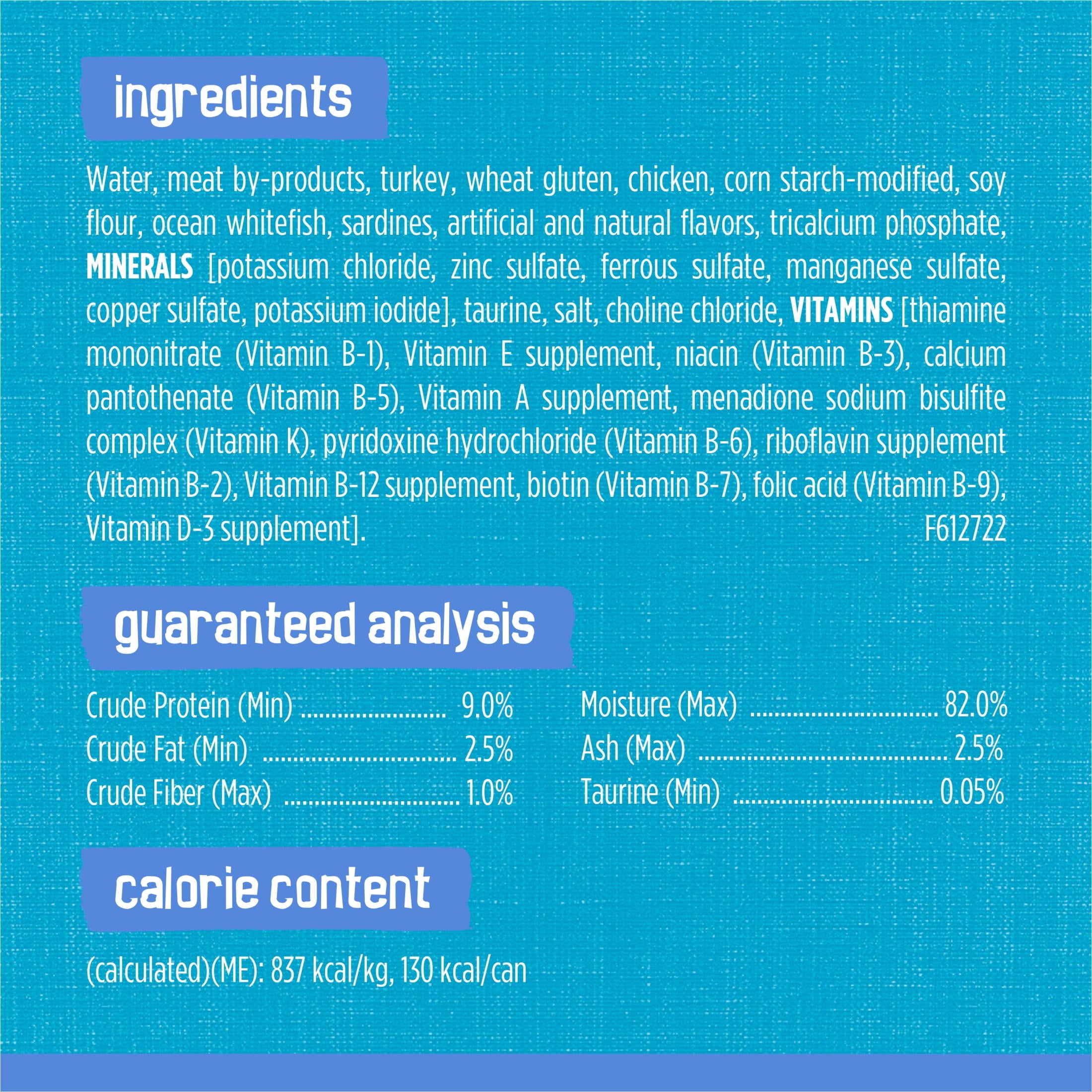 Purina Friskies Shreds - Whitefish and Sardines in Sauce, Wet Cat Food, 5.5 oz Can