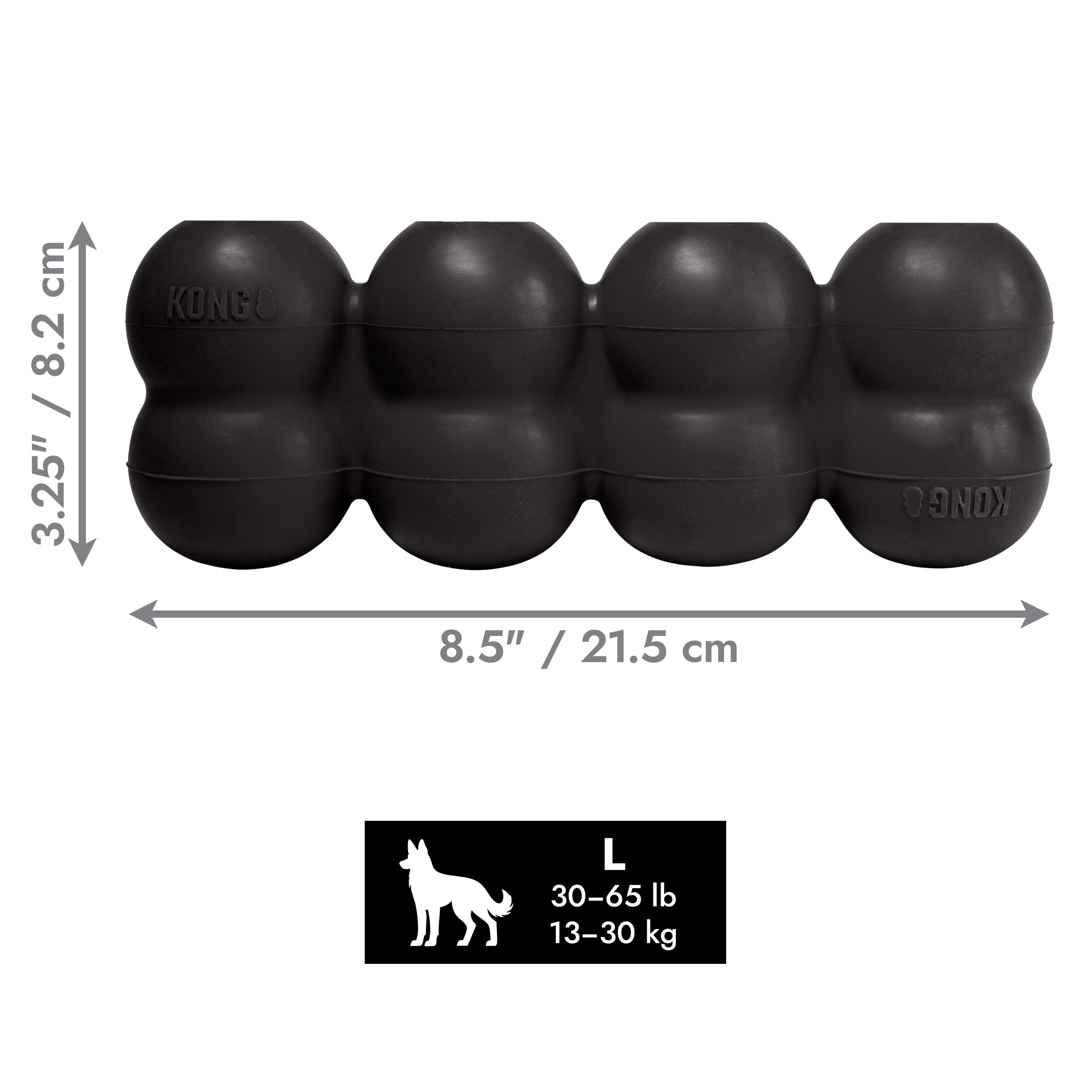KONG® Extreme Rubber Goodie Ribbon Toy for Power Chewers - Large for Dogs Between 30-65 lbs