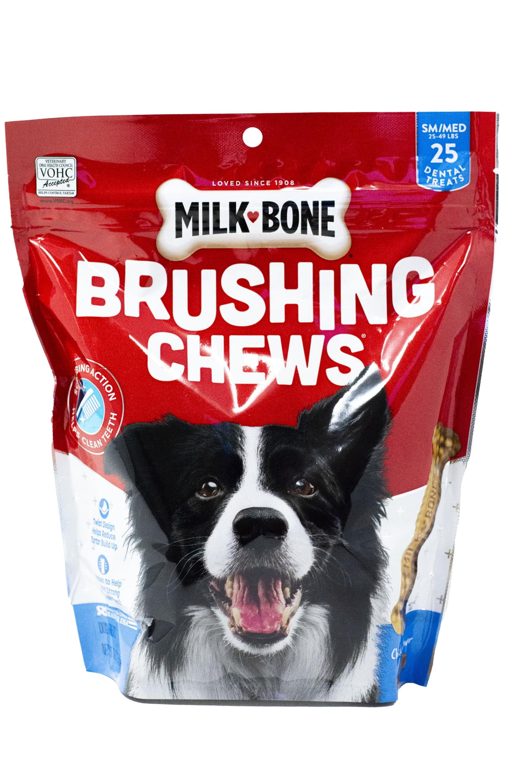 Dental Dog Treats - Brushing Chews - Small/Medium - Milk-Bone - MerlinsMart Zine + Rope Toy