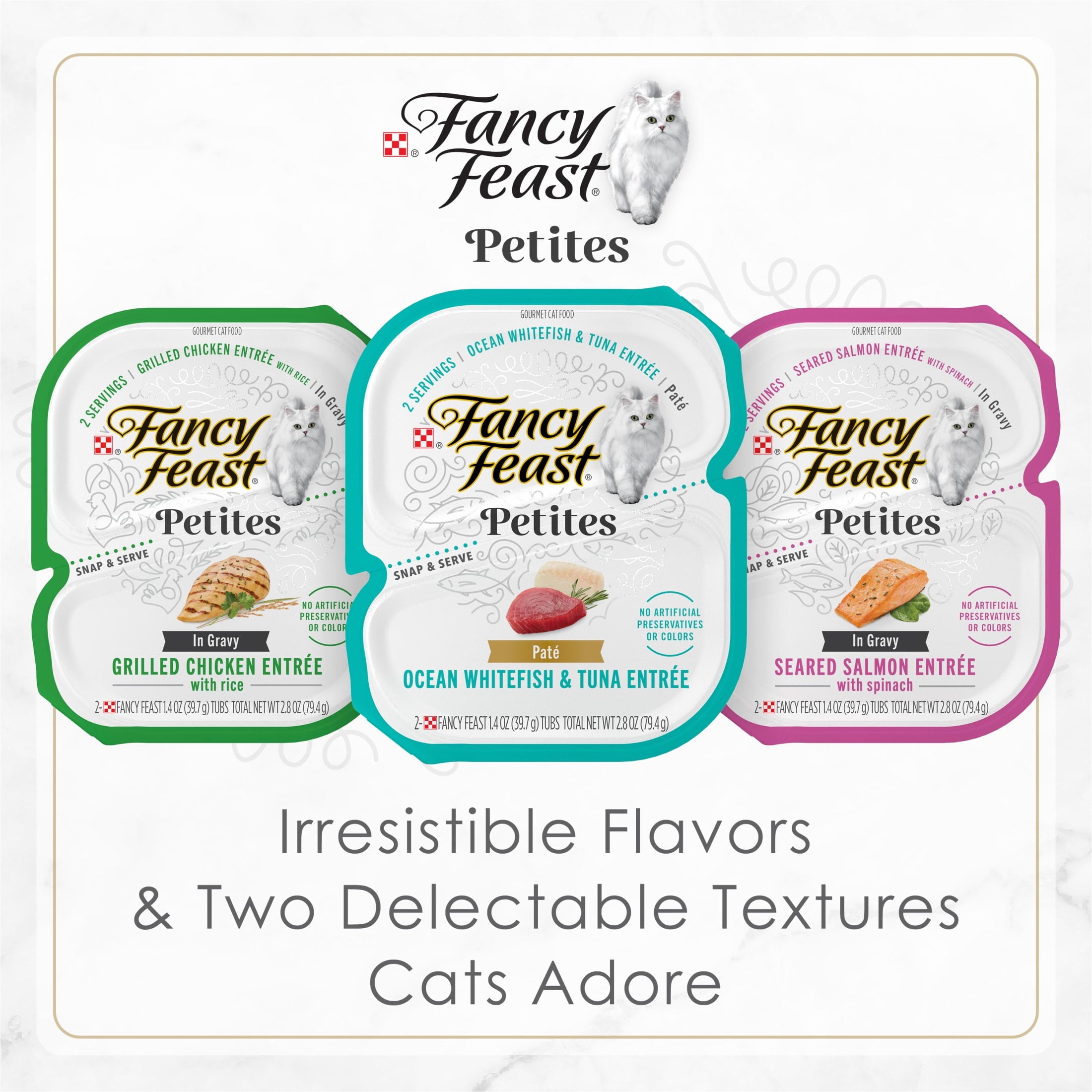 Purina Fancy Feast Petites With Roasted Turkey Entrée with Sweet Potato in Gravy Gourmet Wet Cat Food Pate