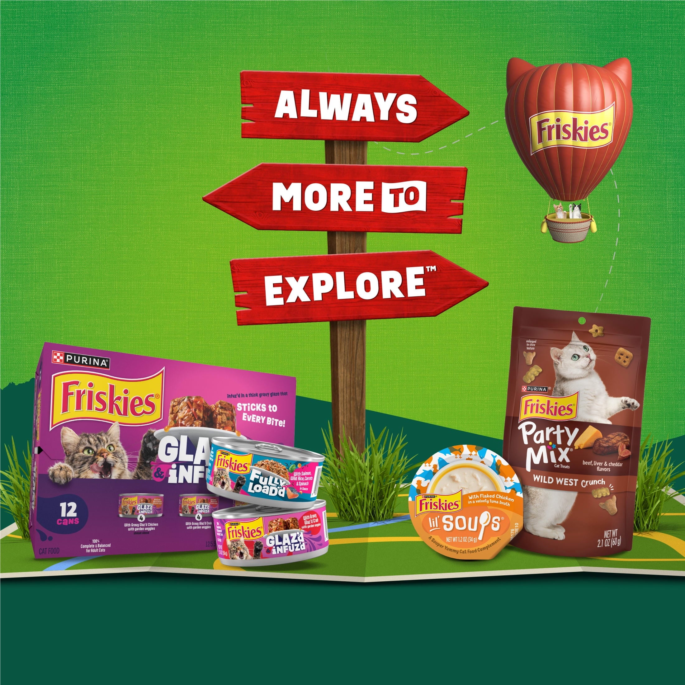 Purina Friskies Party Pack’d with Flavors of Chicken - Liver and Turkey Crunchy Dry Cat Food, 3 lb.