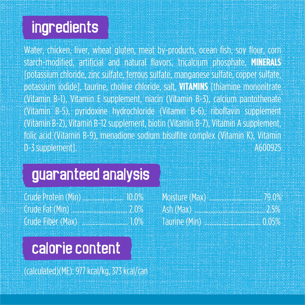 Purina Friskies Meaty Bits with Ocean Fish in Sauce Wet Cat Food - 13.5 oz Can