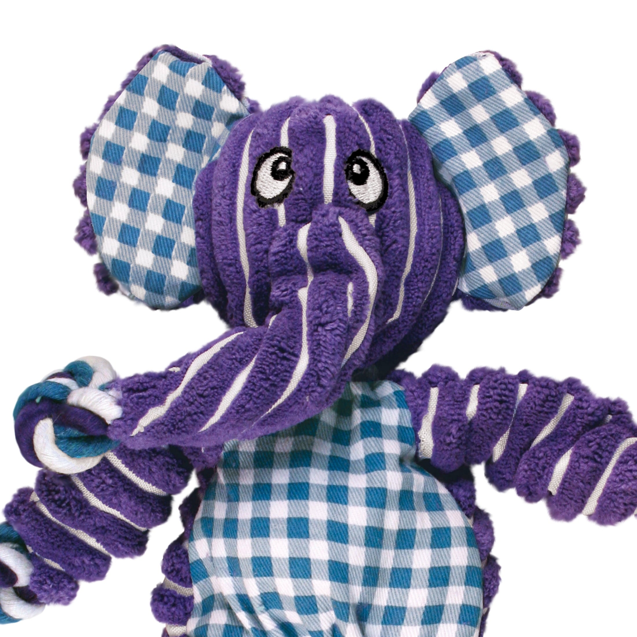 KONG® Floppy Knots Squeaker Dog Toy - Elephant, Small/Medium