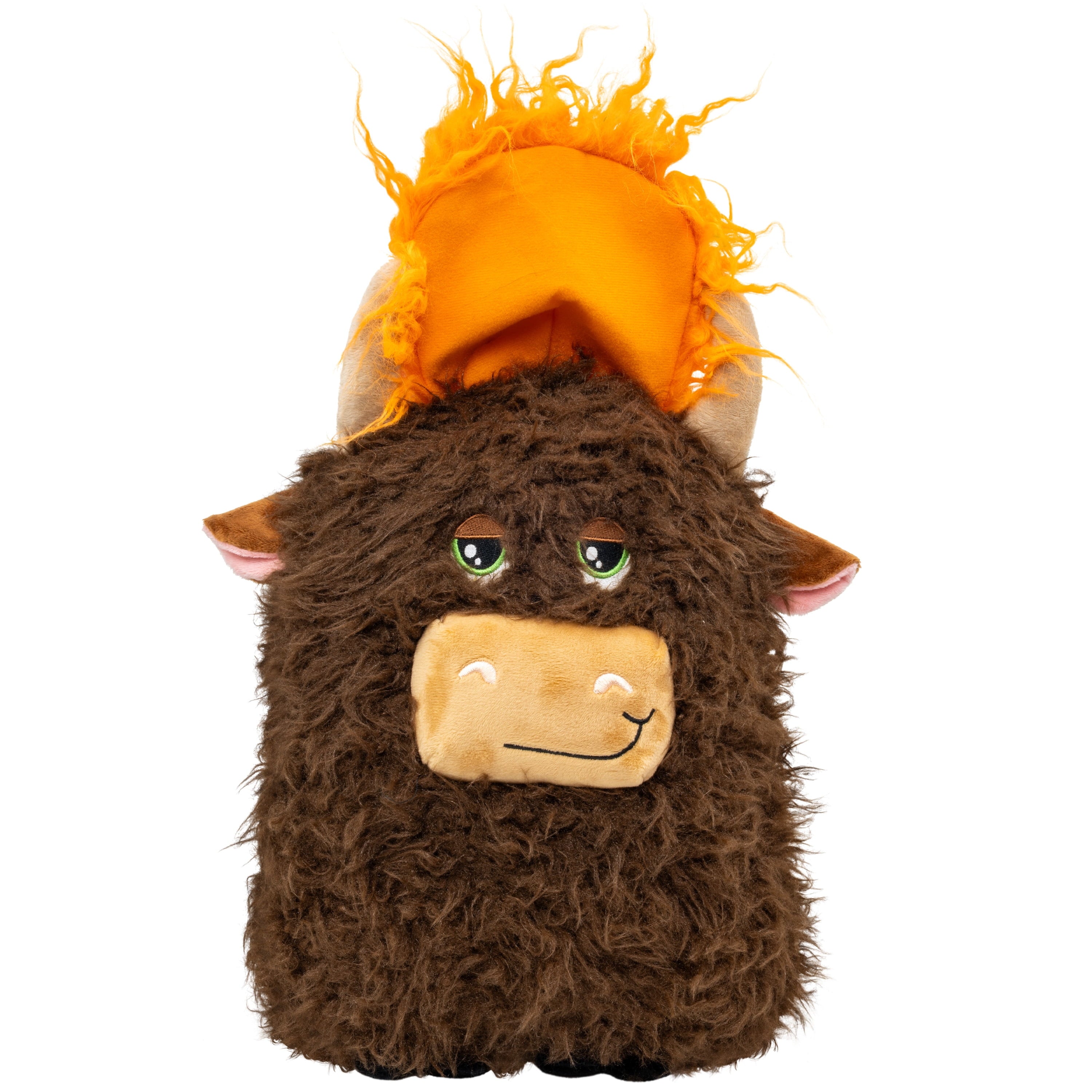 KONG® Comfort Squeaker Dog Toy - Highland Cow, Jumbo Extra Large